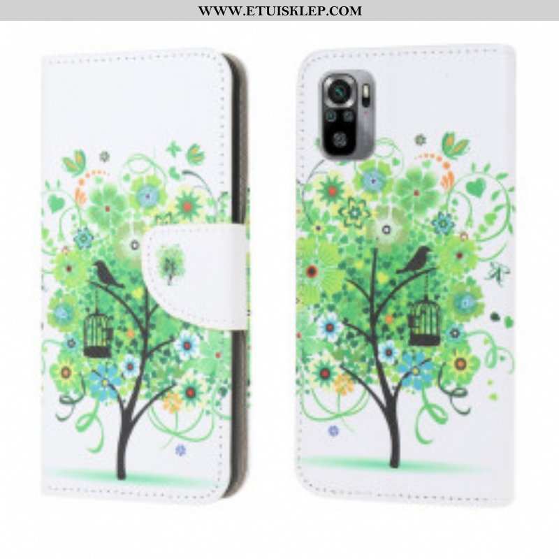 Etui Na Telefon Pokrowce do Xiaomi Redmi Note 10 / 10S Zielone Drzewo